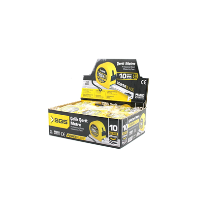 12 Adet 10mt X 25mt Stoplu Şerit Metre Bx40