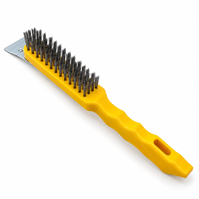 12 Adet 2ın1 Çelik Tel Fırça - Metal Kazıma Spatula 270mm Bx40