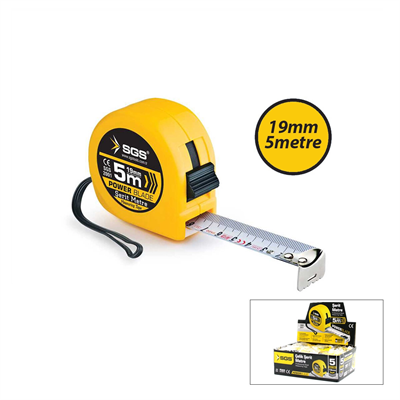 12 Adet 5mt X 19mt Stoplu Şerit Metre Bx40