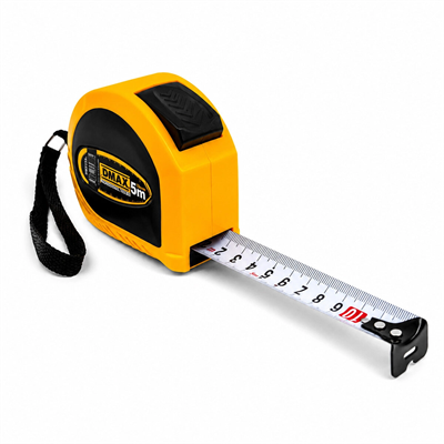 12 Adet 5mt X 25mm Otomatik Çelik Şerit Metre Stoplu Bx40