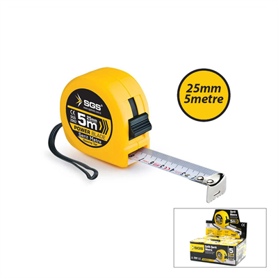 12 Adet 5mt X 25mt Stoplu Şerit Metre Bx40