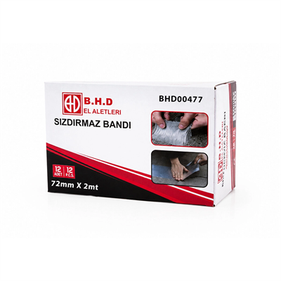 12 Adet 72mmx2mt Su Sızdırmaz Sakız Tamir Bantı Bx40