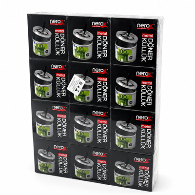 12 Adet Ashtray Yuvarlak - Basmalı Metal Küllük Bx40