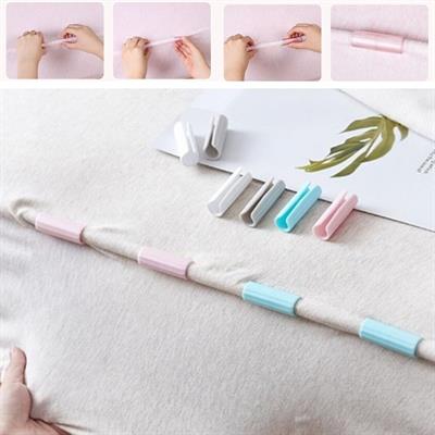 12 Adet Çok Amaçlı Çarşaf Tutucu, Sabitleyici ,Kaydırmaz Nevresim Örtü Düzenleyici Klipsler (3936)