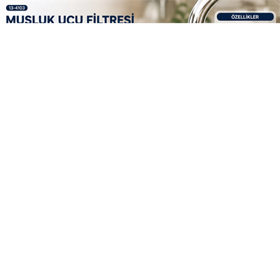 12 Adet Musluk Ucu Filtresi 2 Fonksiyonlu Spiralli Yaylı - 360° Derece Dönebilen Başlık 16-19mm Caşlık Çapı Bx40