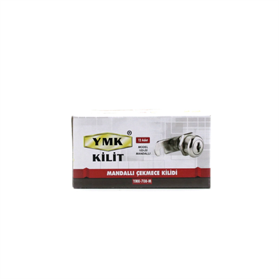 12 Adet Oval - Mandallı Dolap - Çekmece Kilit 20mm Bx40