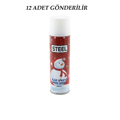 12 Adet Steel Max Kar Spreyi 200ml Bx40