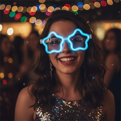 12 Adet Yıldız Glow Gözlük – Glow Partisi Ve Etkinlik İçin