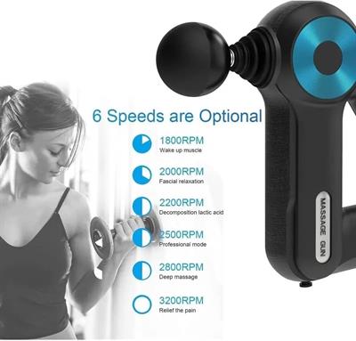 12 Başlıklı Profesyonel Masaj Tabancası Çok Fonksiyonlu (3936)