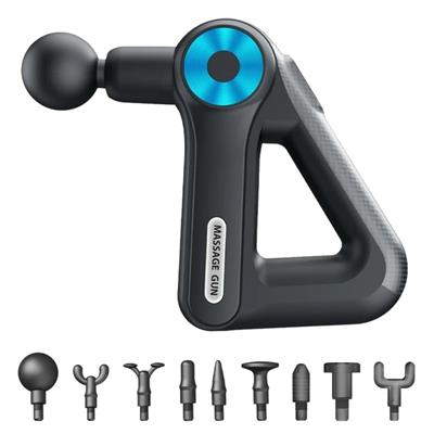 12 Farklı Başlıklı Profesyonel Masaj Tabancası - Kas Gevşetici ve Yorgunluk Giderici Masaj Aleti (3936)