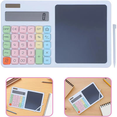 12 Haneli Hesap Makinesi - LCD Yazı Tahtalı - Dijital Kalemli