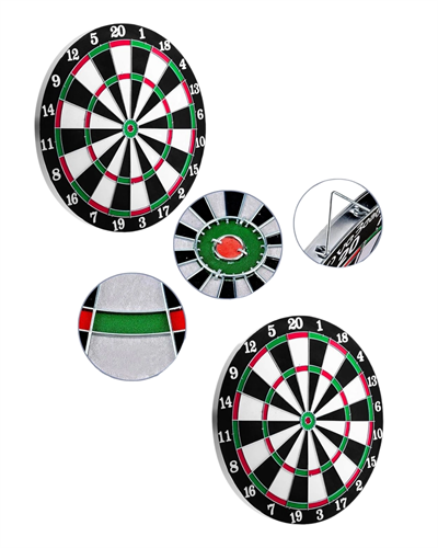 12 İnç Ahşap Dart Tahtası 4 Adet Metal Uçlu Dart Oku Dahil