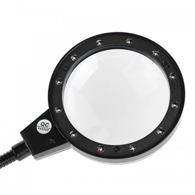 12 Led Clipsli Işıklı Büyüteç Işıklı Masa Lambası Çalışma Lambası