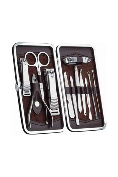 12 Parça El Ayak Temizleme Pense Kir Temizleme Aparatı Kaş Cımbızı