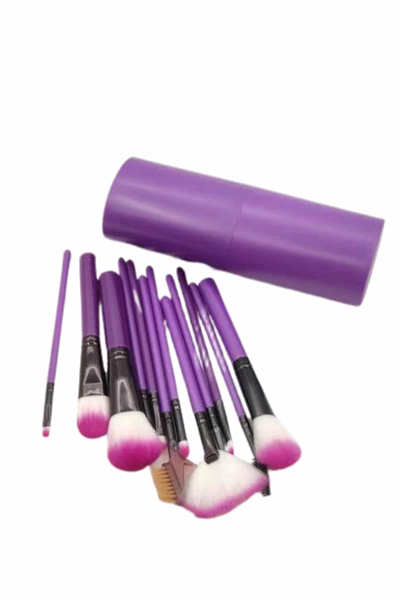 12 Parça Profesyonel Makyaj Fırçası Far Fırçası Allık Fırçası Yumuşak Kıllı