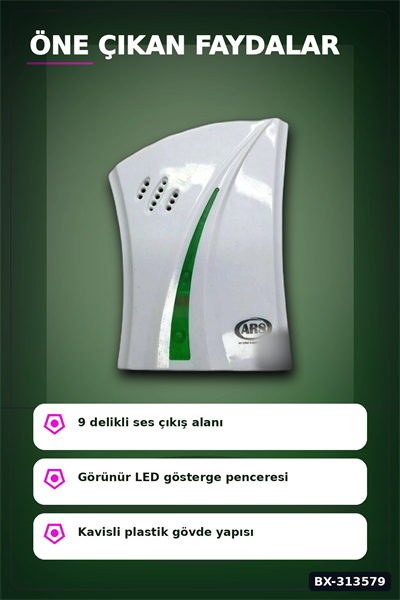 12 Volt Buzzer Sesli Kapı Zili Bx40 Tekli Paket - Düşük Voltajlı Kapı Zili BX-313579
