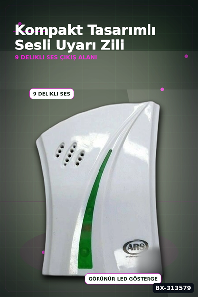 12 Volt Buzzer Sesli Kapı Zili Bx40 Tekli Paket - Düşük Voltajlı Kapı Zili BX-313579