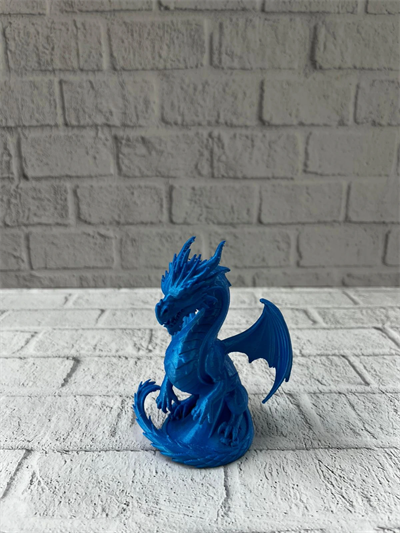 12 cm Mavi Ejderha Figürü Koleksiyonluk Dekoratif Biblo