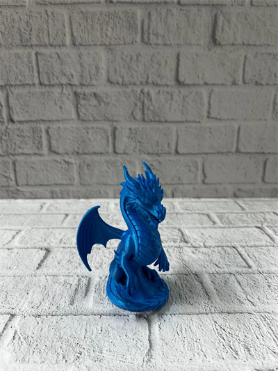 12 cm Mavi Ejderha Figürü Koleksiyonluk Dekoratif Biblo