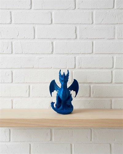 12 cm Mavi Ejderha Figürü Koleksiyonluk Dekoratif Biblo