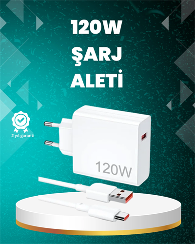 120 Watt Güçlü Hızlı Şarj Adaptörü Huawei P30 P40 Mate 20 Pro Uyumlu