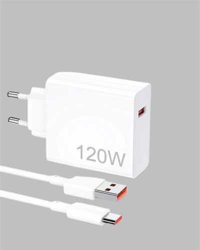 120 Watt Hızlı Şarj Adaptörü Samsung S20 S21 S22 S23 Uyumlu