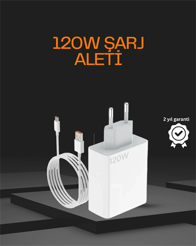 120 Watt Type C Şarj Başlığı Poco X3 X4 X5 Pro Uyumlu