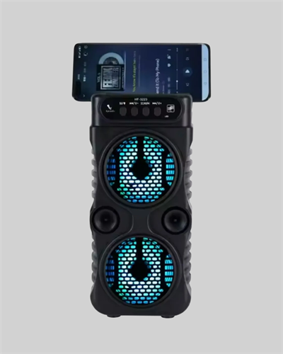 1200 mAh Şarjlı LED Işıklı Bluetooth Hoparlör – FM Radyolu, Hafıza Kart Destekli