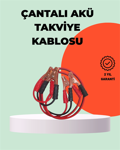 1200A Takviye Kablosu Araç Acil Yardım 2 Metre Güçlü Maşa