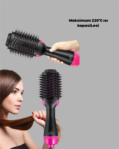 1200W Fön Tarağı – 3 Isı Ayarı, Negatif İyonlu, Hızlı ve Pürüzsüz Sonuç