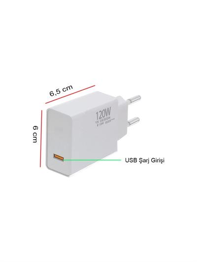 120W Süper Hızlı Şarj Cihazı - USB Type-C (3936)