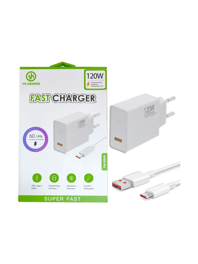 120w Süper Hızlı Şarj Cihazı - Usb Type-c Bx40