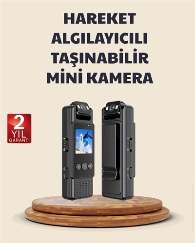 128GB Destekli Hareket Algılamalı Mini Kamera