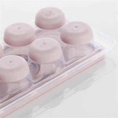 12li Kapaklı Yapışmaz Silikon Tabanlı Plastik Küp Buz Kalıbı (3936)