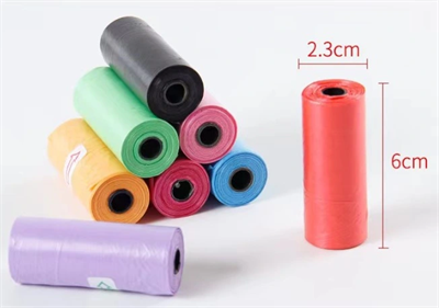 12li Köpek Dışkı Poşeti Düz Renkli Set