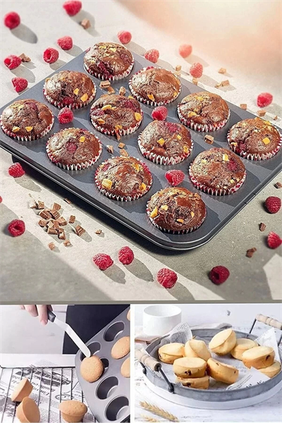 12li Yanmaz Yapışmaz Muffin Kek Kalıbı