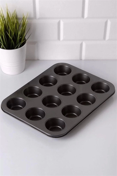 12li Yanmaz Yapışmaz Muffin Kek Kalıbı