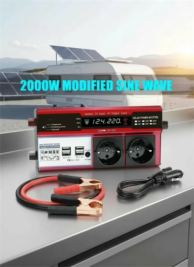 12v 2000w Modifiye Sinüs İnverter Araç Ve Güneş Enerjisi Uyumlu, Çift Usb, Çift Priz Ve Çakmaklık Eco Lounge