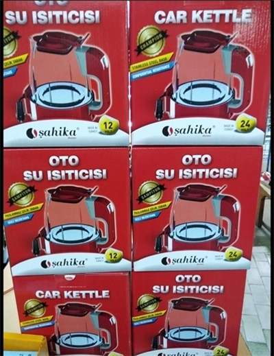 12v Otomatik Araç Oto Kettle Su Isıtıcısı Çakmaklık Fişli Bx40