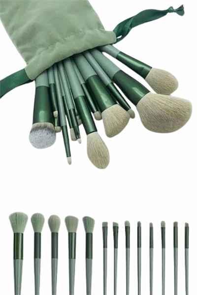 13 Parça Makyaj Fırça Seti Far Kontür Aydnlatıcı Fırçası İz Bırakmaz Hafif ve Yumuşak