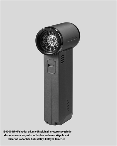 130000 RPM Çok Fonksiyonlu Şarjlı Hava Üfleme ve Vakum Temizlik Cihazı