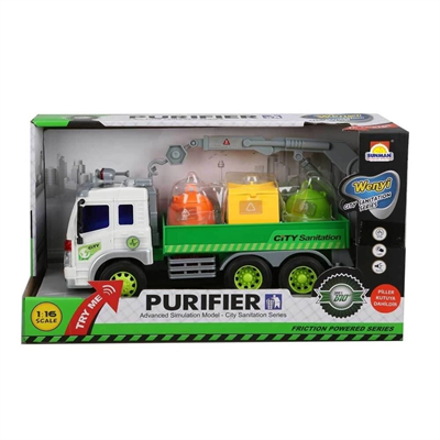 13078 SUN-YFN 1:16 GERİ DÖNÜŞÜM KAMYONLARI  IŞIKLI