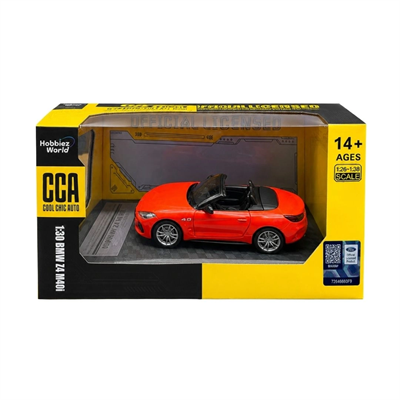 1/32 Die-Cast BMW Z4 M40i Model Araba - 1 Adet, Koleksiyon Vitrin Sergi İçin BX-313409