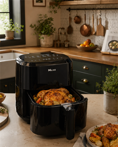 1360W Sıcak Hava Fritözü Dijital 4 Litre Air Fryer Dokunmatik Panel