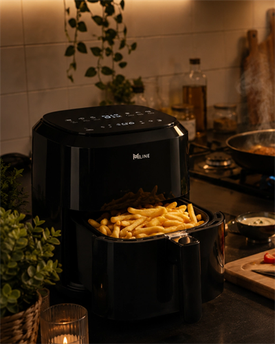 1360W Yağsız Sıcak Hava Fritözü 4 Litre Dokunmatik Air Fryer