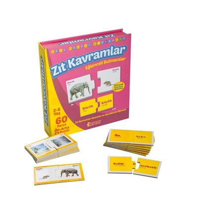 1390 DıyToy, Eğlenceli Bulmacalar - Zıt Kavramlar / 2-6 yaş