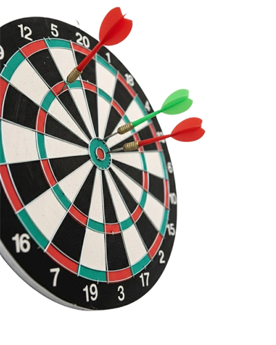 15 İnç Büyük Boy Dart Tahtası Ev Oyun Seti 4 Adet Metal Uç Oklu