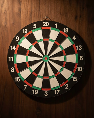 15 İnç Dart Tahtası Seti Dayanıklı Yapı 4 Metal Dart Oku