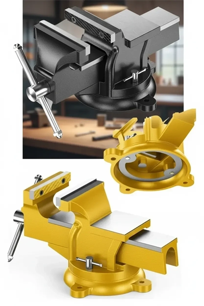 150 mm Profesyonel Sabit Tezgah Mengenesi Metal Masa Atölye ve Tamir Mengenesi
