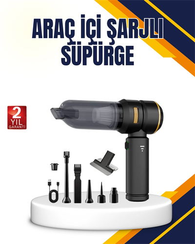 15000 PA Emiş Gücü ve Hava Üfleme Özellikli Şarjlı Süpürge